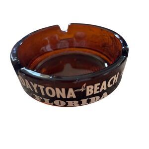 Daytona Beach Florida Amber Ashtray